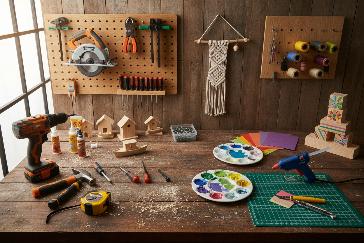 Easy DIY Craft Ideas for Adults & Kids (With Simple Tools You Already Own)