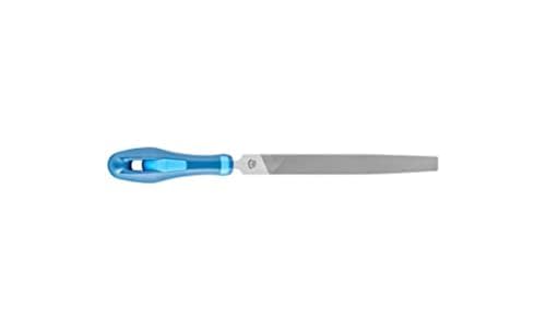 PFERD 10" Flat File - Second Cut with Handle for Metalwork and Deburring, Durable Steel Hand Tool