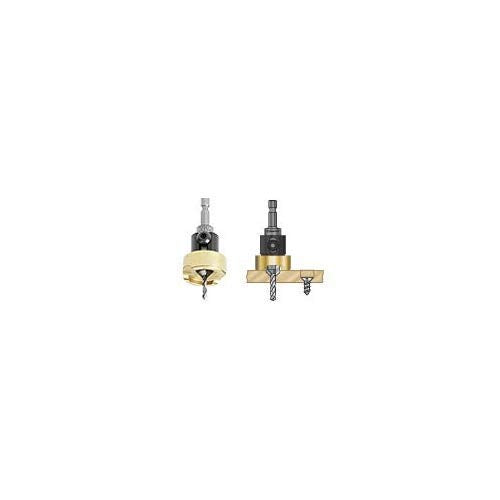 Amana Tool 82 Degree Countersink with Drill Bit Depth Stop and No-Thrust Ball Bearing, 55225, 3/8 D x 3/32 Drill D x 1/4 Inch Quick Release Hex Shank