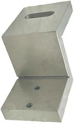 Caste Iron Z Type Angle Plate to Mount Mini Vertical Milling Slide for instant Milling Operation on Lathe Machine | Iron Body | Steel Tool | 2 x Counter Drills | Stud Bolts