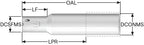 Seco Tools 03042115 Replaceable Head Disc Cutter, Shank 335.14-062512.0-335-630-E, Cylindrical Shank, 0.472 Inch Contact Diameter, Precision Cutting Tool