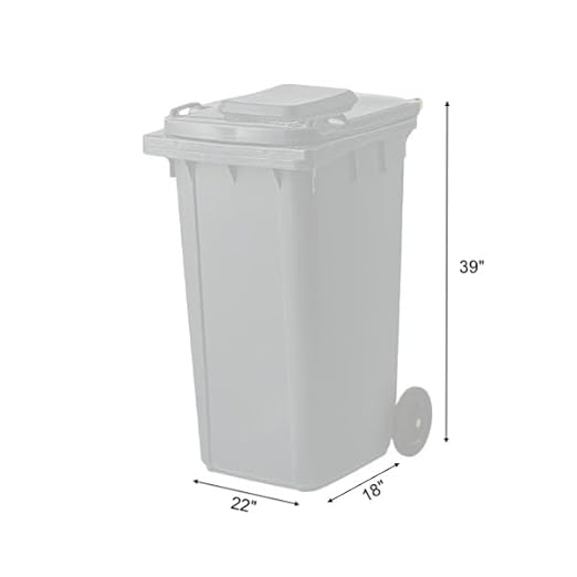 PRO&Family Wheeled Outdoor Trash Can Garbage Can Garage Trash Can for Restaurants/Hospitals/Offices/Back of House/Warehouses/Home (Blue, 32 Gallon)