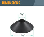 POWERTEC 72092 Solid Router Template Bushing Guides and Centering Pin with Cone, 5/16 to 1 Inch Bushings Fits All Porter Cable Style Router Sub Bases. Perfect for Precision Woodworking