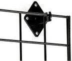 KINGDOM SOLUTIONS 24-Pack Black Gridwall Panel Mount Brackets – Heavy-Duty Wall Brackets for Gridwall, Slatgrid, or Trellis Panel Mounting – Durable Display Hardware for Store or Garage
