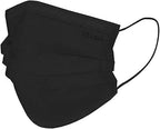 2,000pcs Disposable Face Masks- 3 Ply Breathable Mask For Adults - Black (40 Packs of 50)