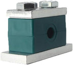 2'' Heavy Series Group 6 Pipe Clamp, Polypropylene with Galv Plated Steel Hardware, Weld Mounting