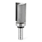Amana Tool 45551 Carbide Tipped Flush Trim Plunge Template Router Bit 1-1/8 Dia x 2 Inch x 1/2 Shank with Upper Ball Bearing