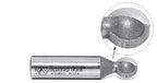 Amana Tool - AMS-557 4-Pc Carbide Tipped Ball End Router Bit Set 1/2" Shank