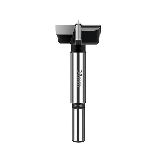 1-1/2 Inch Forstner Drill Bit, Carbide Tipped Forstner Bit for Hard Wood, Wood Drilling Hole Saw Set Woodworking Hinge Cutter Tool Kits for Wood Plastic Plywood