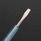 Fielect Voltage Detector Pen Test Screwdriver Steel Batch Screwdriver Test Pencil JRDB-107 AC/DC 100-500V Blue Clear 1pcs