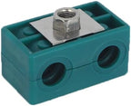 8MM Tubeclo Twin Series Clamp, Polypropylene with Galv Plated Steel Hardware, Weld Mounting