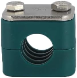 2 1/2" Tubeclo Standard Series Pipe Clamp, Polypropylene with 316 Stainless Steel Hardware, Weld Mounting