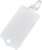 100pcs Reusable Blank Plastic Tags Ties Key Tags 1.45"*2.48" Serrated Tension Sealing Strap with Large Label Plastic Tie Mark Label Waterproof Hang Sign Write on Tag (White, 100pcs)