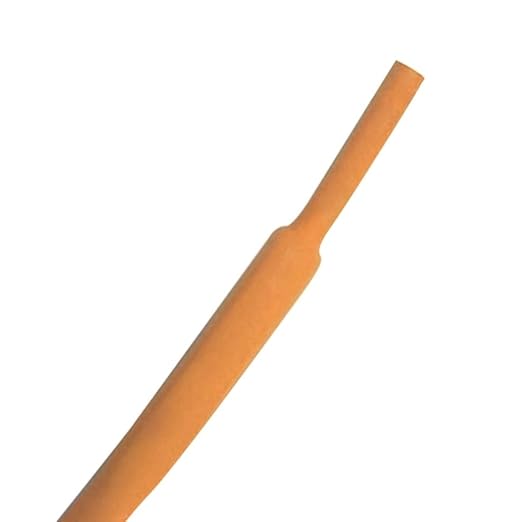Kable Kontrol Heat Shrink Tubing - 3/32” Inch - 10' Ft Long, Orange Polyolefin - 2:1 Industrial Shrink Tube & Cable Sleeve for Electrical Wire Insulation - Rated for 600 V
