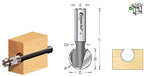 Amana Tool - 45968 Carbide Tipped Ball End 1/2 Radius x 15/16 Dia x 1/2 Shank