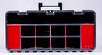 Vertical Parts Organizer Box – Deep Storage Container with 14 Compartments & 6 Removable Dividers – Heavy-Duty Shelf Unit for Hardware, Plumbing, Electrical, or Craft Supplies
