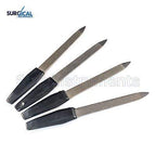 SurgicalOnline 5" Metal Nail File with Plastic Handle - Set of 4pcs