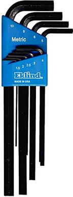 EKLIND 10222 Hex L-Key allen wrench Combo- Long Inch / MM (2 sets 22pc)