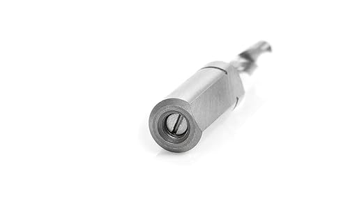 Amana Tool 215005 Solid Carbide Brad Point Dowel Drill Bit Doweling Boring Drill Bits 5 mm Dia x 57.5 mm L Right Hand