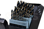 Shars 1/16-1/2 x 64ths 29 Pcs HSS 6542 Jobber Drill 29 Pcs Set 135° Point Angle 404-2940 New P)