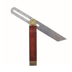 Sliding T-Bevel Gauge, T Bevel Angle Finder with Wooden Handle, Woodworking Measurements Ruler with Locking Mechanism and Dual Scales for Carpenter