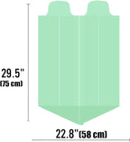 8-10 Gallon Flap Tie Compostable Trash Bags, 240 Count, Compost Bags Kitchen Trash Bags, Sturdy Biodegradable Garbage Bags Food Scrap Waste Bags, ASTM D6400, US BPI Certified, Green