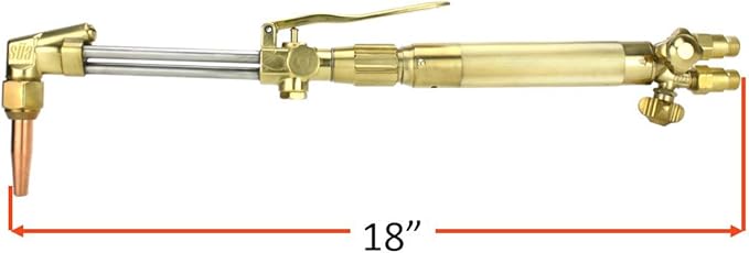 SÜA - Heavy Duty Oxy-Fuel Torch Compatible with Harris with Check Valves + Cutting Tip (Acetylene)