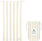 Dock & Bay Customized Beach Towel - Quick Dry, Sand Free - Compact, Lightweight - 100% Recycled - Includes Bag - Cabana - Bora Bora Beige - Large