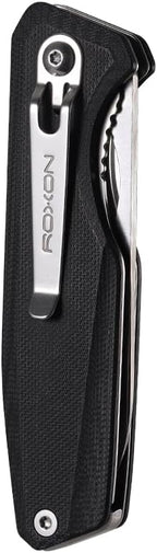 Roxon S502U Upgraded Phantasy Folding Pocket Knife, G10 handle Survival Gear Pocket Tool EDC Knife Replaceable Knife Blade with Pocket Clip for Camping Hiking