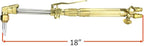 SÜA - Heavy Duty Oxy-Fuel Torch Compatible with Harris with Check Valves + Cutting Tip + Heating Tip (Propane)