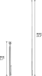 5LBs Telescoping Magnetic Pickup Tool, Magnet Stick Rod with Pen Clip Design, Extendable 5.7" to 24.4", for Men Gift Birthday, Father's Day, Christmas
