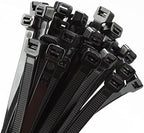 18 inch Black Zip Ties Heavy Duty 250 PACK, 200 LBS Ultra Exclusive Strong Plastic Wire Ties, Large Cable Ties Extra Long Tie Wraps, Indoor and Outdoor UV Resistant