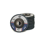 Benchmark Abrasives 4.5" x 7/8" Premium Zirconia T27 Flat Flap Discs 4 1/2 for Angle Grinder, Sanding Discs, Finishing - Grinding Wheels 4 1/2 Inch (10 Pack) - 40 Grit