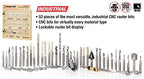 Amana Tool - AMS-CNC-52 - Master CNC Router Bit Collection, 52-Pcs 1/4" Shank