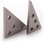 2 PCS Solid Precision 30-60-90 Degree Angle and 45-45-90 Degree Angle Plates