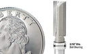 Amana Tool 47220 Carbide Tipped Miniature Flush Trim Plunge Template Router Bit 3/16 Dia x 1/2 x 1/8 Inch Shank with Mini 3/16 Dia Upper Ball Bearing