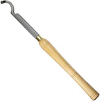 Swan Neck Hollowing Tool Carbide Tipped Wood Turning Tools Bended Lathe Chisel Tool Bar with 12mm Round Carbide Insert for Wood Hobbyist or DIY or Carpenter