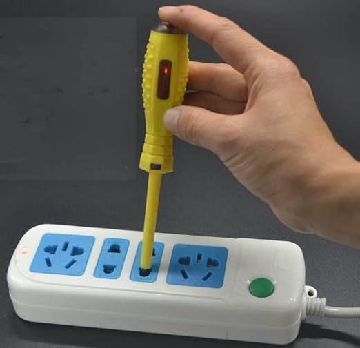 Fielect 5pcs Circuit Tester, Voltage Tester Pen Screwdriver Electric Test Detector, Phillips Screwdriver Test Pencil 100-500V