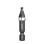 THINKWORK M35 Cobalt Spiral Flute Step Drill Bit, Single Size HSS Step Bit 3/8", Small Size EDC 1/4" Shank Step Bits for Metal, Carbon Steel, Stainless Steel, Wood, Plastic
