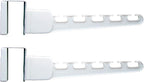 Wonder Hanger Over The Door 2-Pack Organizer for Clothes Hangers, Space-Saving Cascading Hanger Hooks, White
