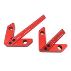 Center Measuring Tool, Center Finder, Line Gauge Center Finder, 45/90 Degree Right Angle Line Gauge Carpenter Ruler,Aluminum Alloy Woodworking Center Scribe Square Center Scribe 160mm(Large Size)