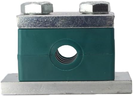 1/4" Tubeclo Heavy Series Pipe Clamp, Polypropylene with Galv Plated Steel Hardware, Weld Mounting