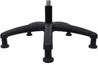 Chair Master Round Vinyl Chair/Stool-Black-for Garage, Counters, Shop, Kitchen, Computer Desks, Drafting Tables. Easy to Clean! (Glides, Medium Bench 19"-27")