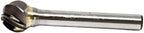 Benchmark Abrasives Ball Shape Premium Tungsten Carbide Burr with 1/4 Inch Shank Aluminum Cut Rotary Tool, Engraving Tool for Non-Metals Shaping Carving (SD-5NF)