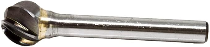 Benchmark Abrasives Ball Shape Premium Tungsten Carbide Burr with 1/4 Inch Shank Aluminum Cut Rotary Tool, Engraving Tool for Non-Metals Shaping Carving (SD-5NF)