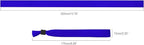 100 Pack Wrist Bands|Blue Wristbands for Events|Wristbands for Concerts Festival Admission Party|13.78” x 0.59”