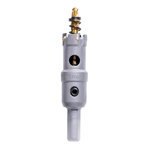 3/4" Carbide Hole Saw, Heavy Duty Metal Hole Cutter with Pilot Drill Bit for Cutting Stainless Steel, Metal Sheet and Aluminum Alloy (19mm | 3/4")