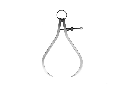 PEC Tools Outside Spring Caliper, Quick Nut, Caliper Measuring Tool, Suitable for Woodworking Lathe Projects (8 inches)