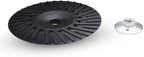 BHA Angle Grinder Ribbed Backing Pad for Resin Fiber Disc, 7" x 5/8" x 11