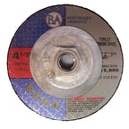 Benchmark Abrasives 4-1/2" T27 Aluminum Oxide Pro Depressed Center Grinding Wheel, 1/4" Thick, 5/8"-11 Threaded Flange Angle Grinder Wheel for Cutting Stock Removal on Metal, Cast Iron - 5 Pack